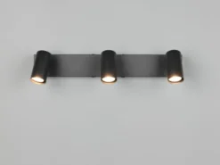 LED Deckenstrahler Schwarz 3-flammig, Breite 41cm