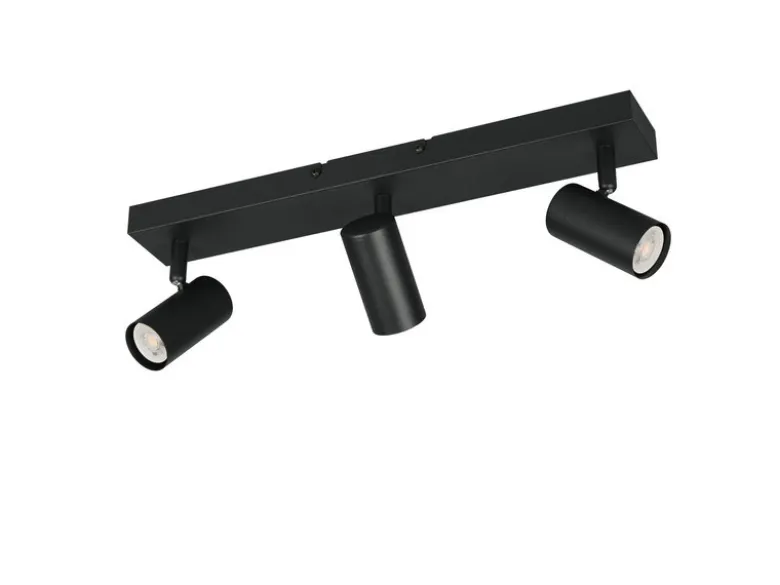 LED Deckenstrahler Schwarz 3-flammig, Breite 41cm