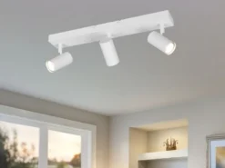 LED Deckenstrahler Weiß 3-flammig, Breite 41cm
