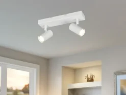 LED Deckenstrahler Weiß 2-flammig, Breite 26cm