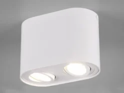 LED Deckenstrahler Weiß 2-flammig Spots schwenkbar, Breite 17cm