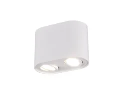 LED Deckenstrahler Weiß 2-flammig Spots schwenkbar, Breite 17cm