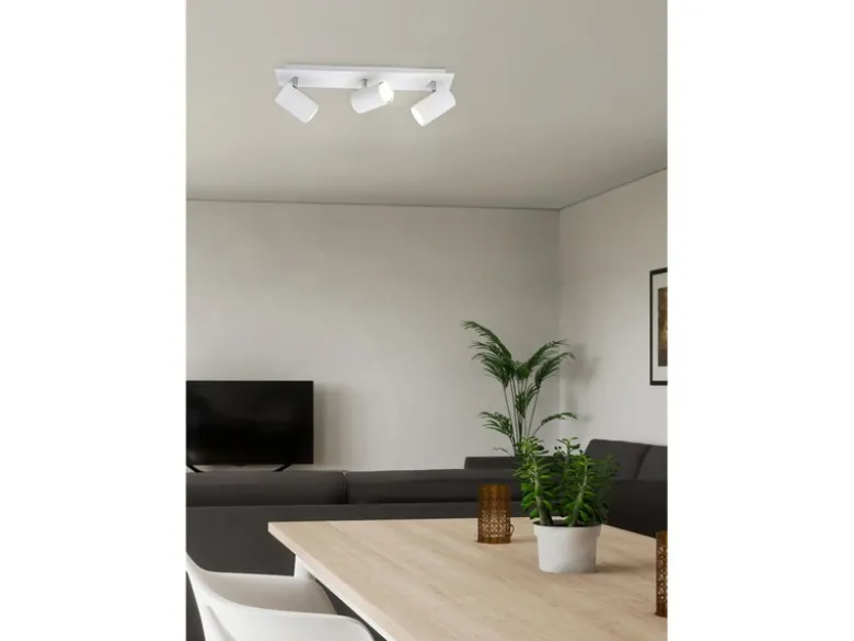 LED Deckenstrahler Weiß 3-flammig, Breite 48cm