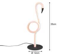 LED Deko Tischlampe INGO Rosa mit Schnurschalter, Höhe 35cm