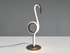 LED Deko Tischlampe INGO Schwarz mit Schnurschalter, Höhe 35cm