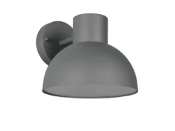 LED Downlight Außenwandleuchte Retro Style Anthrazit, Ø 20cm