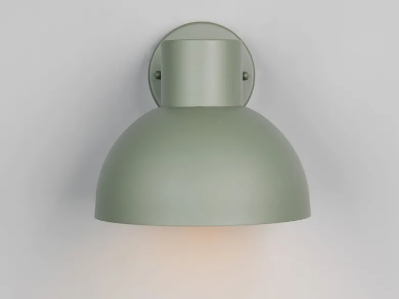 LED Downlight Außenwandleuchte Retro Style Grün, Ø 20cm