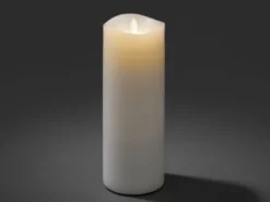 LED Duftkerze mit 6h Timer, flackernd, Ø 9cm, Höhe 23cm, Batteriebetrieb