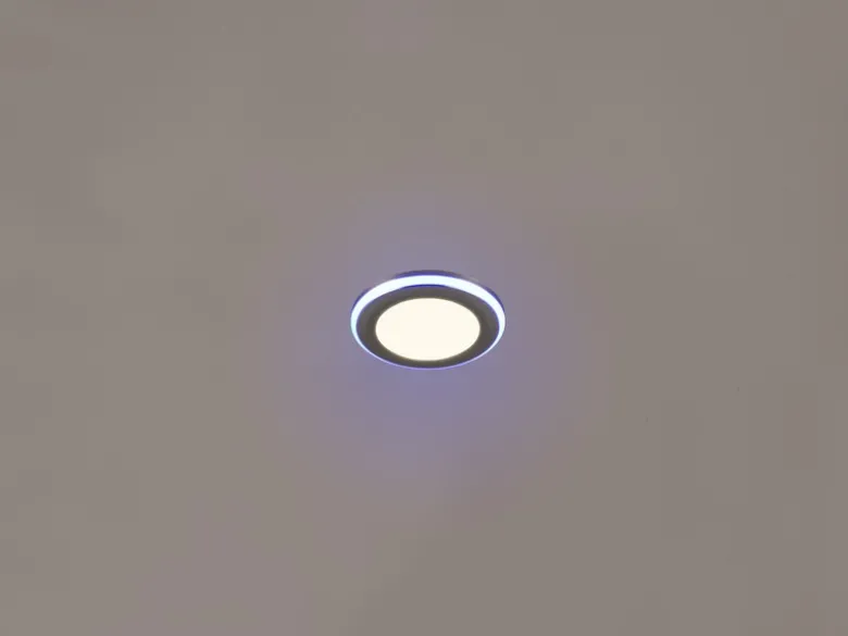 LED Einbaustrahler ARGUS Chrom mit Fernbedienung dimmbar & RGBW, Ø 8cm