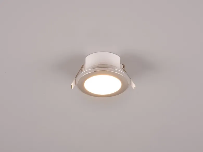 LED Einbaustrahler ARGUS Chrom mit Fernbedienung dimmbar & RGBW, Ø 8cm