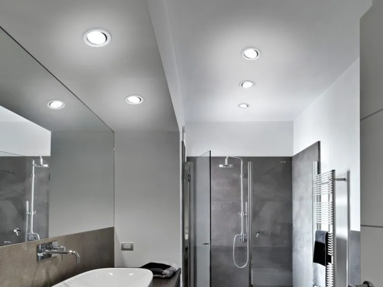 LED Einbaustrahler PAMIR dimmbar rund Ø8,5cm schwenkbar Silber matt