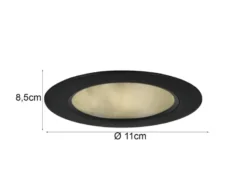 LED Einbaustrahler 230V 3er Set dimmbar, 3 Lichtfarben für Badezimmer, Ø 11cm