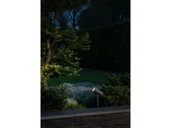 LED Garten Baumstrahler 2er SET mit Erdspieß 12V Trafo & 10mtr. Kabel, 27cm hoch