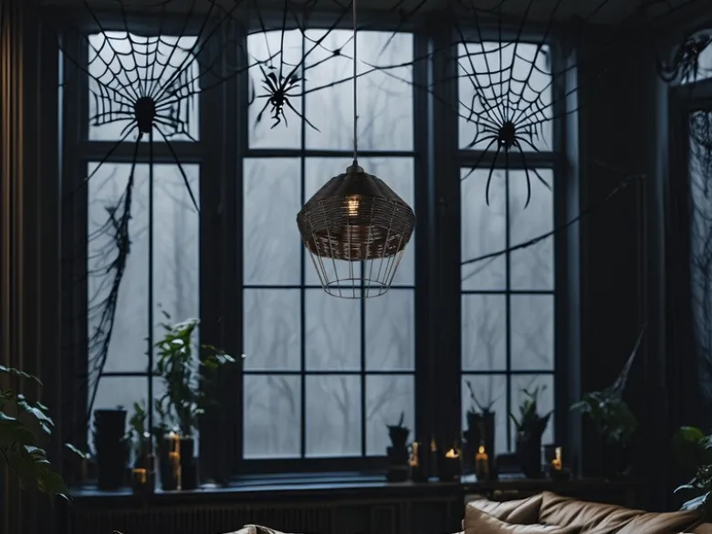 LED Gothic Pendelleuchte Dark Romantic Schwarz Dunkelromantik