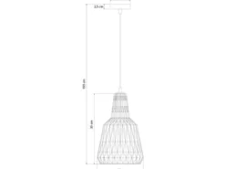 LED Hängelampe einflammig, Kristallglas Grün facettiert, Ø 23cm