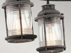 LED Industrial Pendelleuchte für Innen & Außen, Anthrazit Ø66cm