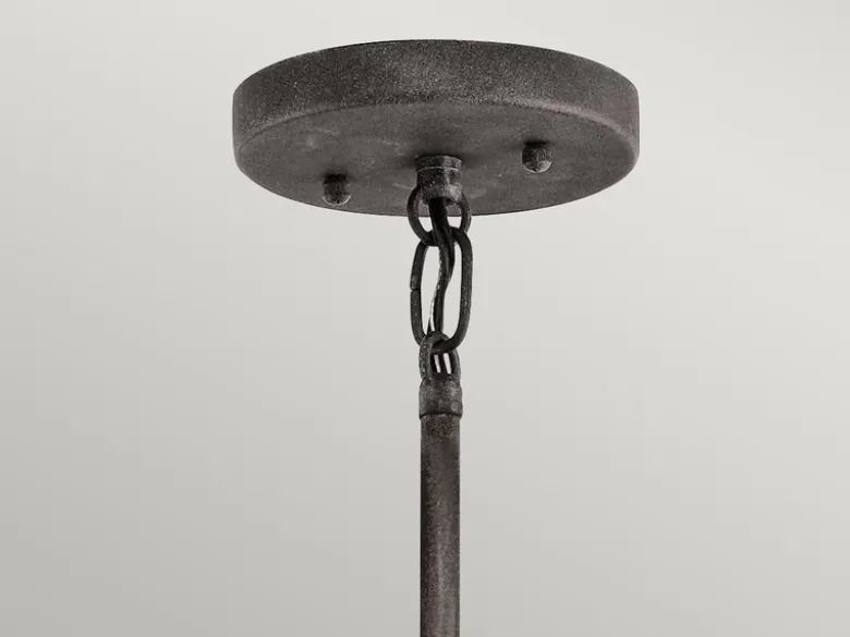 LED Industrial Pendelleuchte für Innen & Außen, Anthrazit Ø66cm