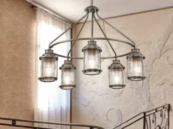 LED Industrial Pendelleuchte für Innen & Außen, Bronze Ø66cm