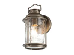 LED Industrial Wandlaterne für Innen & Außen, Bronze Höhe 28cm
