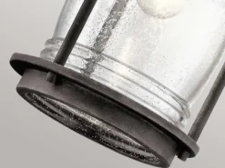 LED Industrial Wandlaterne für Innen & Außen, Anthrazit Höhe 40cm