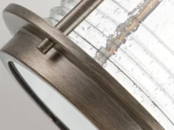 LED Industrial Wandlaterne für Innen & Außen, Bronze Höhe 40cm