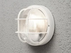 LED Kellerleuchte für Wand-& Deckenmontage Ø18,5cm, Weiß