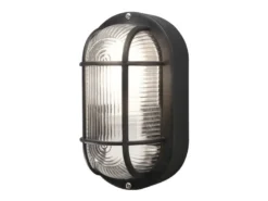 LED Kellerleuchte für Wand-& Deckenmontage Schwarz, Höhe 20cm