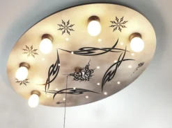 LED Kinder Deckenleuchte im Gothic Style mit Zugschalter für LED-Schlummerlicht