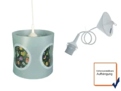 LED Kinderzimmer Deckenleuchte Lampenschirm drehend Lichteffekte