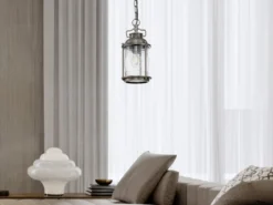 LED Kleine Industrial Pendelleuchte für Innen & Außen, Bronze Ø15cm