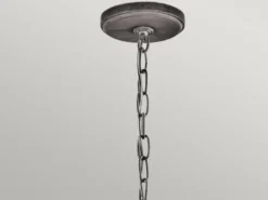 LED Kleine Industrial Pendelleuchte für Innen & Außen, Anthrazit Ø15cm