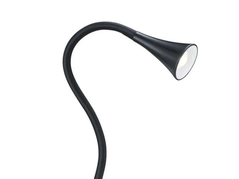 LED Klemmleuchten 2er SET 1 flammig Schwanenhalslampe in Schwarz