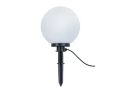 LED Leuchtkugel für den Garten mit Strom Weiß, 5m Kabel, Ø 30cm