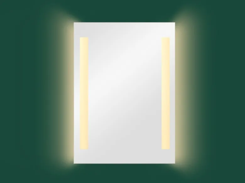 LED Lichtspiegel Bad Wandspiegel LINA rechteckig 50x70cm