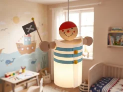 LED Pendellampe für kleine Abenteurer, Kinderzimmerleuchte LAMPENPIRAT