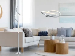 LED Pendelleuchte COURSE Weiß Stufen Dimmer 4000 Kelvin Neutralweiß, Ø 60cm