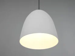 LED Pendelleuchte einflammig Metall Grau rund, Ø 25cm