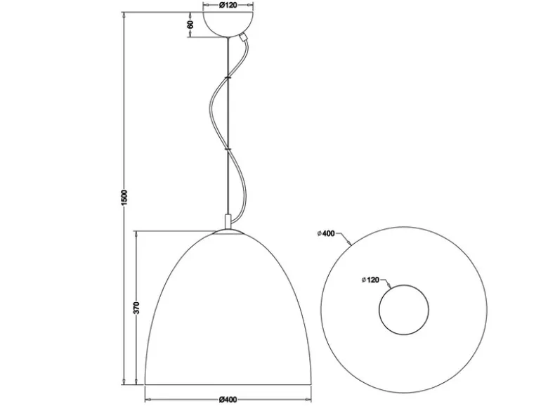 LED Pendelleuchte einflammig Metall Grau rund, Ø 40cm