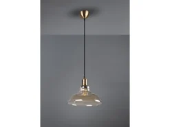 LED Pendelleuchte 1-flammig Glaslampenschirm Amberfarbig, Ø 28cm