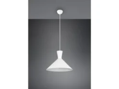 LED Pendelleuchte 1-flammig Metall Lampenschirm Weiß, Ø 35cm