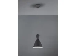LED Pendelleuchte 1-flammig mit Metallschirm Schwarz, Ø 20cm