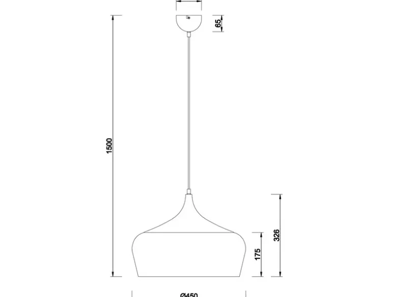 LED Pendelleuchte 1-flammig mit Lampenschirm Messing, Ø 45cm