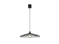 LED Pendelleuchte mit gefächertem Metall Gitterschirm Ø 50cm