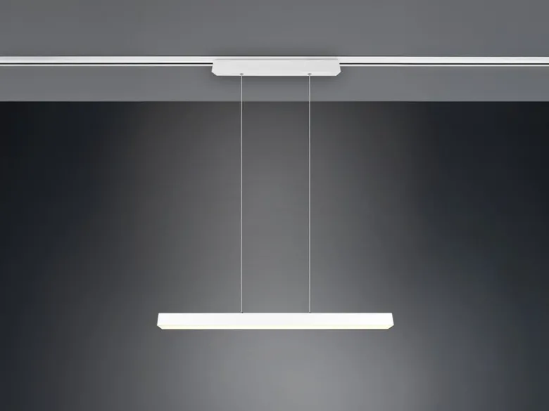 LED Pendelleuchte PAROS Weiß, Breite 90cm für DUOline Schienensystem