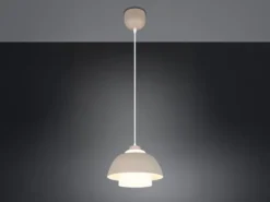 LED Pendelleuchte skandinavisch einflammig mit Metall- & Glasschirm Ø 30cm