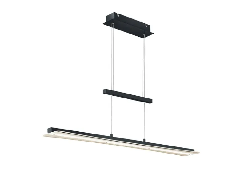 LED Pendelleuchte SMASH Schwarz dimmbar & höhenverstellbar, Breite 100cm