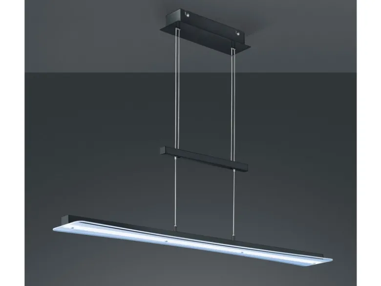LED Pendelleuchte SMASH Schwarz dimmbar & höhenverstellbar, Breite 100cm