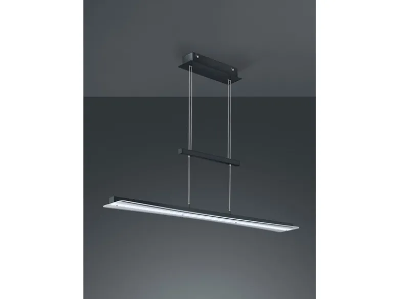 LED Pendelleuchte SMASH Schwarz dimmbar & höhenverstellbar, Breite 100cm