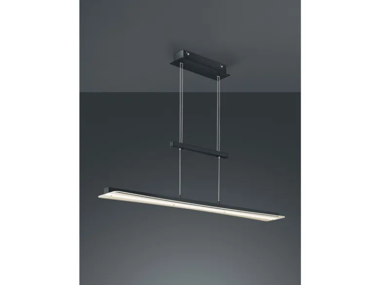 LED Pendelleuchte SMASH Schwarz dimmbar & höhenverstellbar, Breite 100cm
