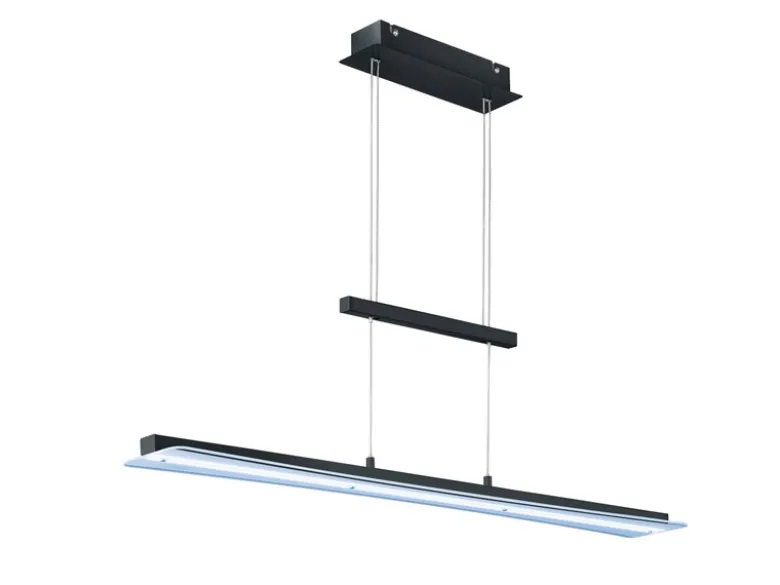 LED Pendelleuchte SMASH Schwarz dimmbar & höhenverstellbar, Breite 100cm